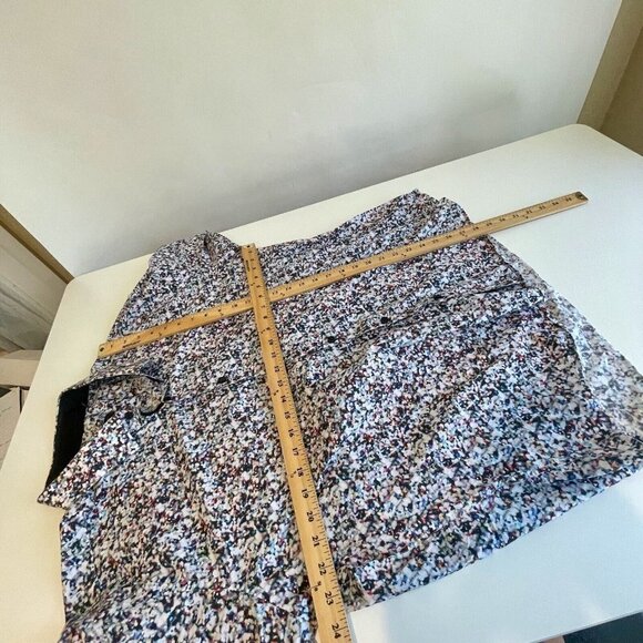 Jared Lang Long Sleeve Button Up Shirt Womens 3XL Multicolor Floral Collared - Picture 7 of 7